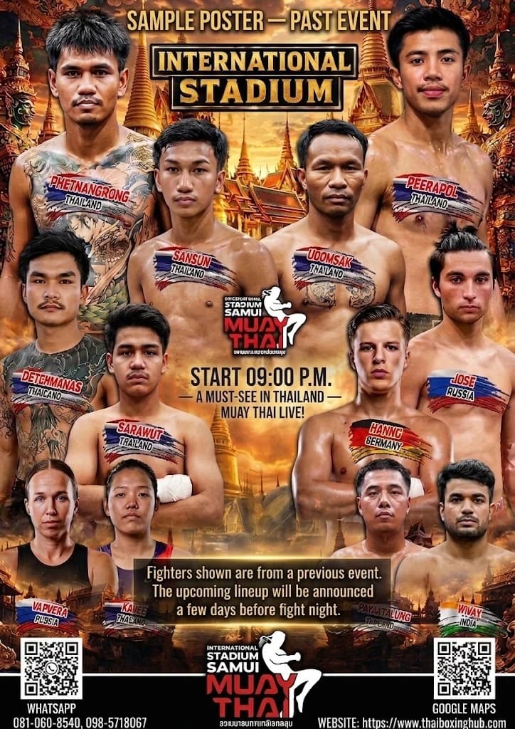 Samui Internation Stadium fight poster