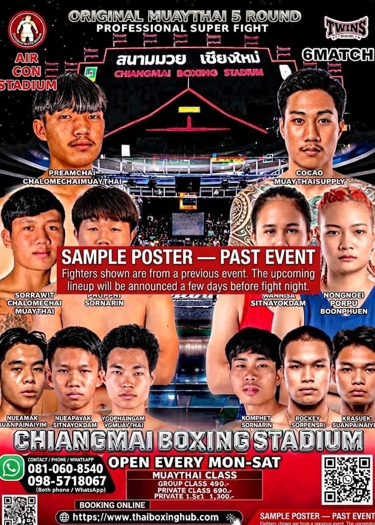 Chiang Mai Boxing Stadium — Muay Thai — October 27, 2026 fight poster