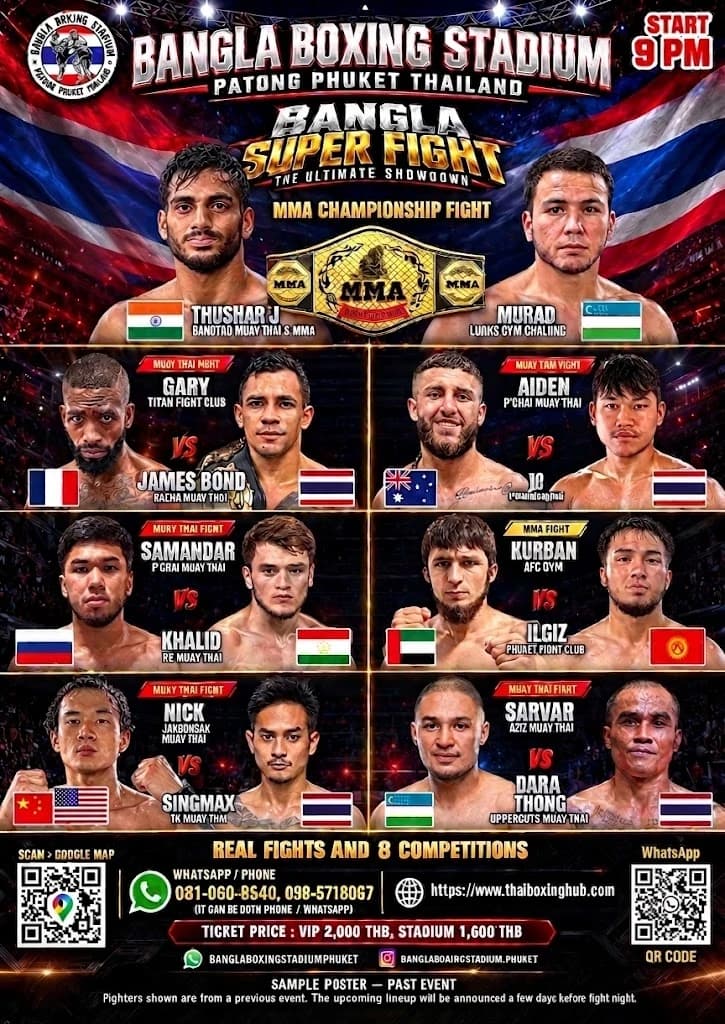 Bangla stadium — Muay Thai — October 28, 2026 fight poster