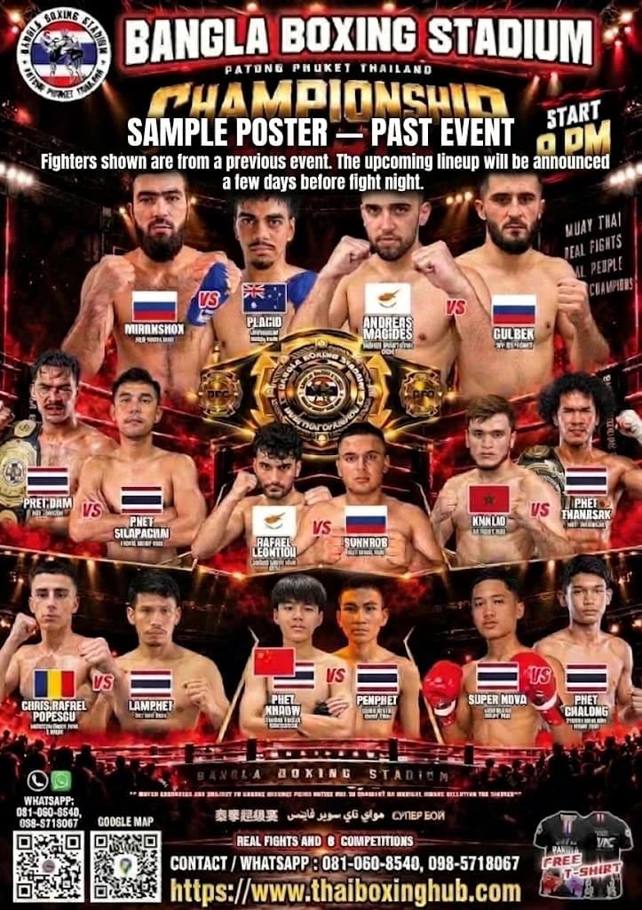 Bangla stadium — Muay Thai — October 23, 2026 fight poster