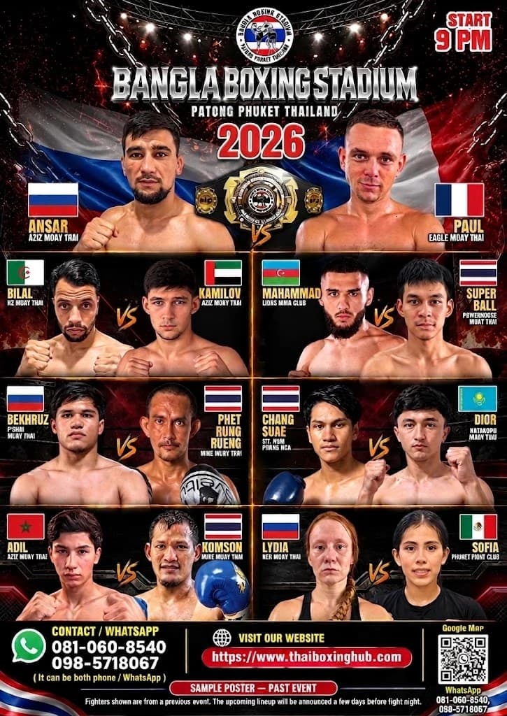 Bangla stadium — Muay Thai — October 29, 2026 fight poster