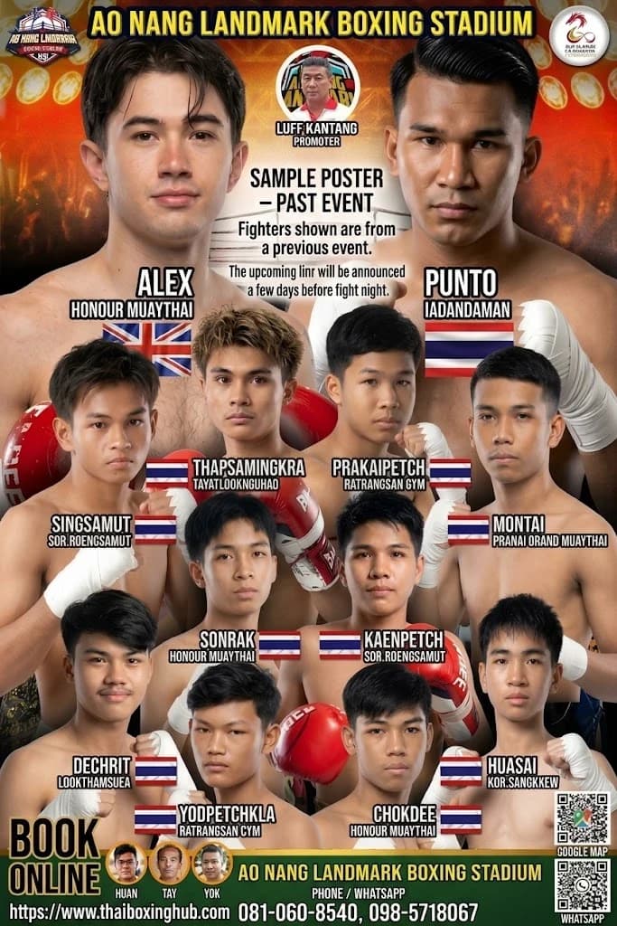 Ao nang Landmark — Muay Thai — October 27, 2026 fight poster