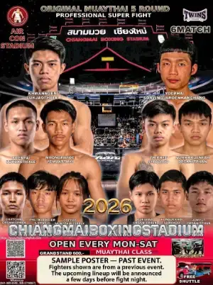 Chiang mai Boxing Stadium — Muay Thai — October 23, 2026 thumbnail