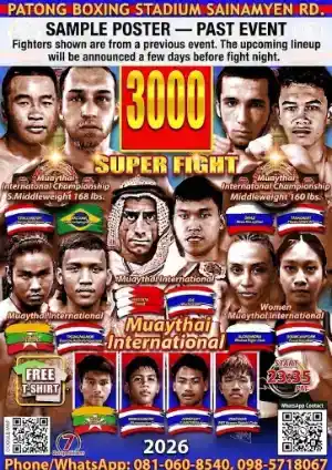 Patong Boxing Stadium — Muay Thai — October 26, 2026 thumbnail