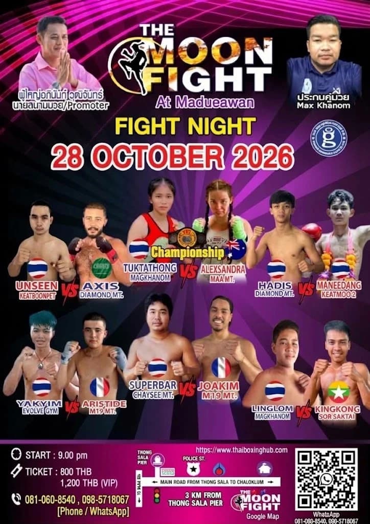 The Moon fight stadium fight poster