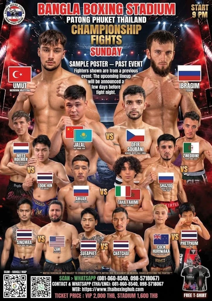 Bangla stadium — Muay Thai — October 31, 2026 fight poster