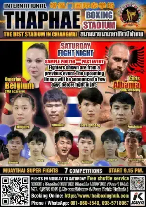 Thaphae Boxing Stadium — Muay Thai — October 28, 2026 thumbnail